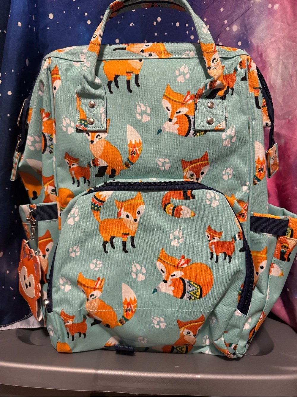 NGIL Fox Diaper backpack & matching wallet